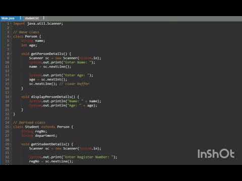 Java Programming Experiment 4code Reusability Using Inheritance In Java