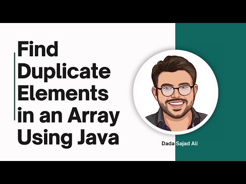 Important Java Interview Coding Question For Junior Developers Find Duplicate Elements In An Array