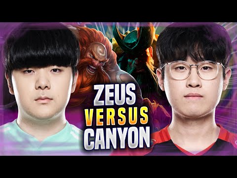 ZEUS vs CANYON! - T1 Zeus Plays Gangplank TOP vs DK Canyon Gragas! | Season 2022