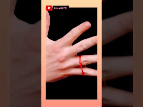 How rubber band transfer to other fingers? 🤔#magic #trick🤓 #tutorial