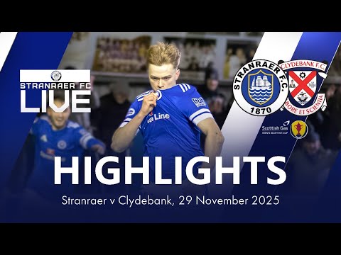 Highlights | Stranraer 1-1 Clydebank (2-1 AET), 29 November 2025