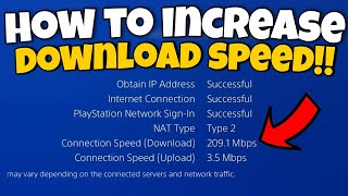 How To Increase Download Speed on PS4 2022 | Boost Connection Speed on PS4