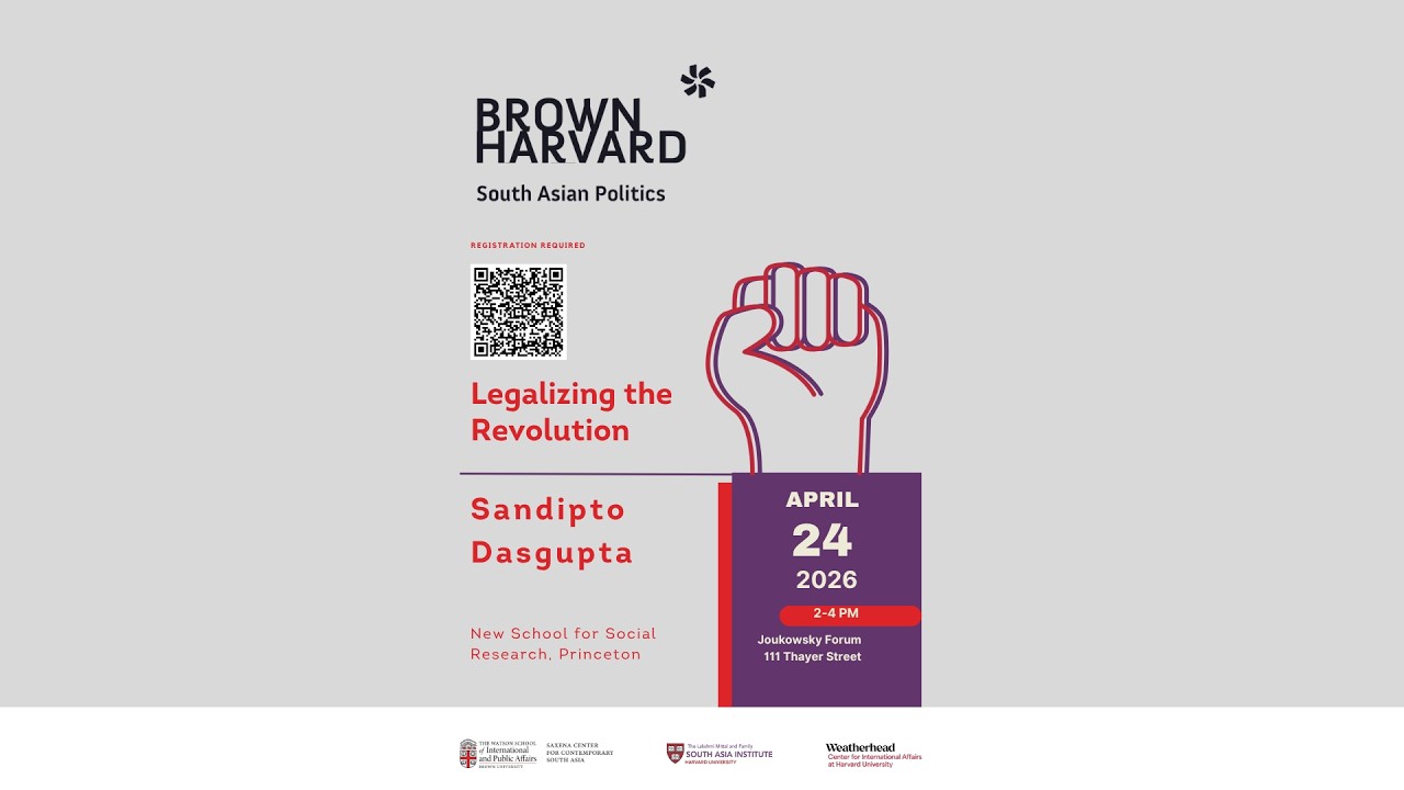 Sandipto Dasgupta - Legalizing the Revolution