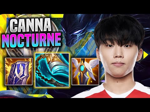 CANNA IS SO CLEAN WITH NOCTURNE! - T1 Canna Plays Nocturne Top vs Renekton! | Season 11
