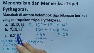 Menentukan & Membuktikan Tripel Pythagoras 3