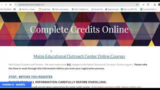 MHS Online Class Registration Instructions Video 2025