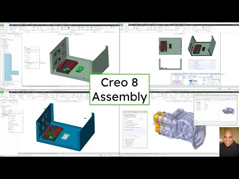Creo Parametric 8.0 - Assembly Enhancements - Inseparable Assemblies and Data Sharing Features