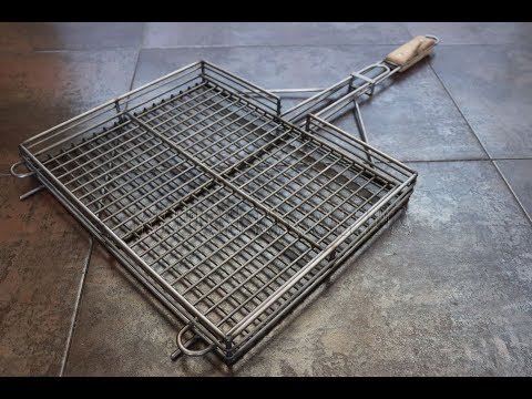 Решетка для гриля и барбекю - Решетка Сетка Решетка гриль на мангал - Решетка-гриль из нержавеющей стали - фото 3 - id-p1438184276