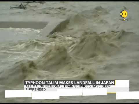 Typhoon Talim makes landfall in Japan