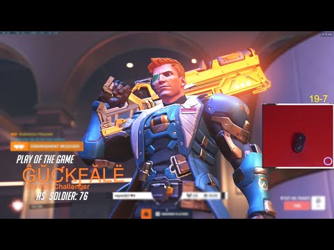 GALE IS HUMAN AIMBOT SOLDIER 76! POTG! [ OVERWATCH 2 SEASON 4 TOP 500 ]