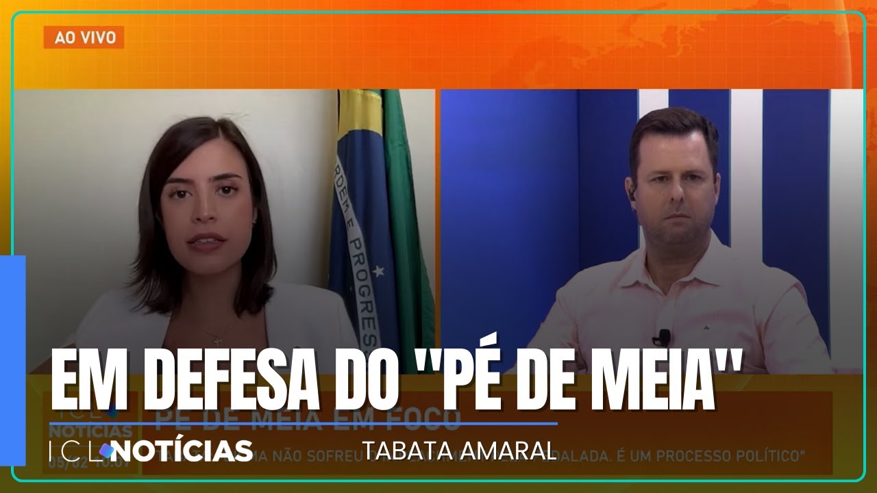 ICL Notícias entrevista a deputada Tabata Amaral (PSB/SP) sobre o Pé de Meia