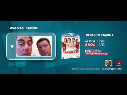 Avant premiere repas de famille au Mega CGR La Meziere