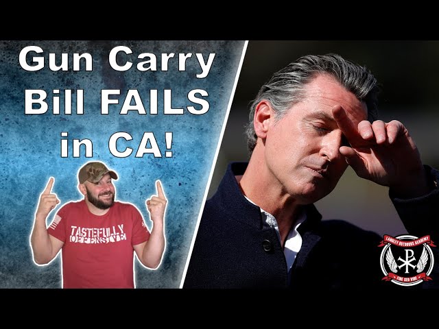 YES! Gun permitting bill SB 918 FAILS... CA has just given Gun Control a BLACK EYE!