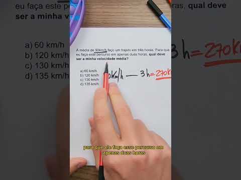 Sabe essa? Velocidade média! #Matemática #enem #velocidade #enem #concursos
