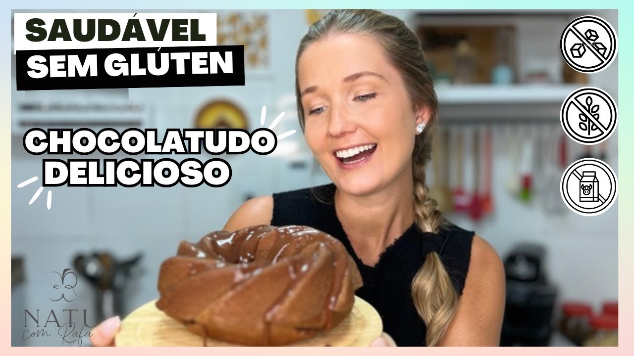 SAUDÁVEL, CHEIO DE FIBRAS, CHOCOLATUDO, DE LIQUIDIFICADOR, SEM GLÚTEN / LEITE E AÇÚCAR