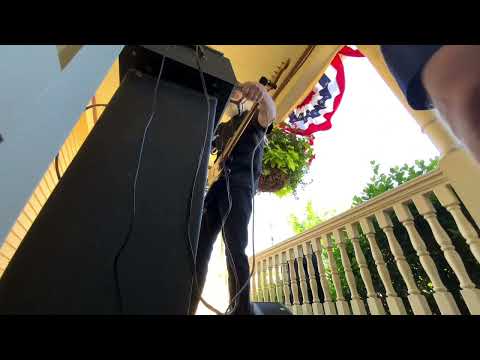 Alan’s awesome feedback solo with home-made electronics - after The Rough Ashlars PorchFest set