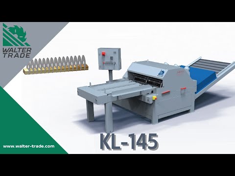 Automatic wood pallet blocks (legs) cutting machine KL-145 WALTER - pallet production