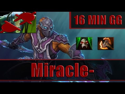 Miracle- plays Anti-Mage 16 MIN GG - Dota 2
