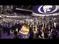 K State Marching Band Surprises Crowd At KU Vs KSU Volleyball Match