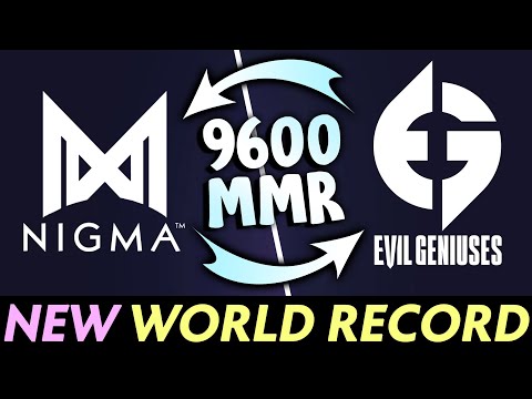 WORLD RECORD — 9600 HIGHEST average MMR Ranked with NIGMA, EG