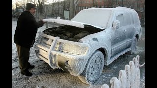 Чем дальше на восток, тем больше японских и китайских 
автомобилей можно увидеть на дорогах, по большей части 
подержанных. Человек уже сам приспособился к 
сибирским морозам и конечно же заставил  машины 
заводиться на