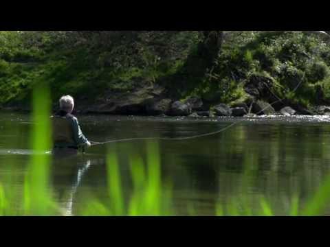Fischen an der Isar in München