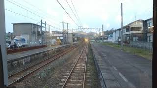 JR四国 三津浜駅 松山行き8600系特急しおかぜ・いしづち17号 通過