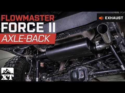 Jeep Wrangler Flowmaster Force II Axle-Back Exhaust (2007-2017 JK) Sound Clip & Install