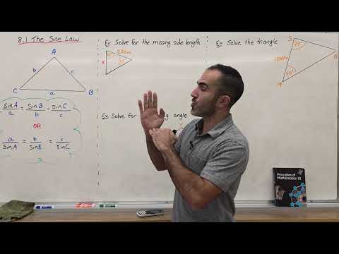 8.1 The Sine Law (Grade 10 Academic, MPM2D)
