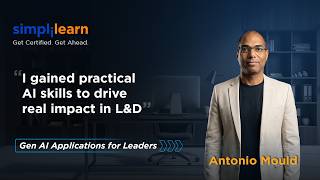 Simplilearn Reviews | Antonio's Journey: Applying AI to Improve L&D Processes #GetCertifiedGetAhead
