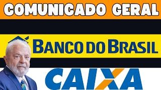COMUNICADO BOMBA para quem possui CONTA CAIXA ECONÔMICA ou BANCO do BRASIL CPF AGORA
