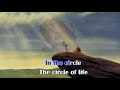 LION KING - Circle of Life (KARAOKE) - Instrumental [Lyrics on screen, with backing vocals]