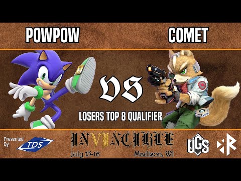 Invincible VII  -  Losers Top 8  -  PowPow(Sonic) Vs. Comet(Fox)