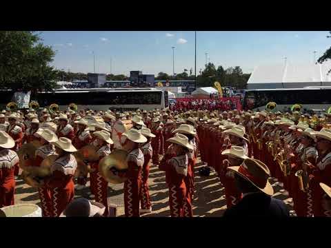 Texas Longhorn Band warm-up for Cotton Bowl Oct 14, 2017 TX-OU