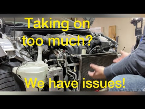 Replacing Radiator Support without Removing Radiator or A/C Cooler