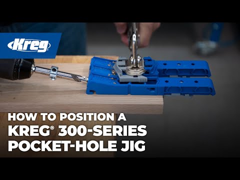 Kreg® 300-Series Pocket-Hole Jigs: Positioning the pocket-hole jig