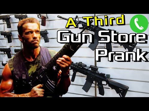 Arnold Calls Even More Gun Stores - Prank Call