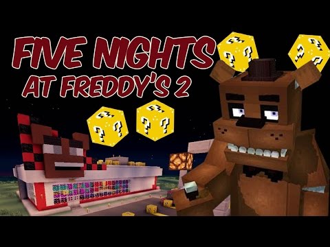 Five Nights at Freddy's 2 Minecraft Lucky Blocks Mod PVP Challenge