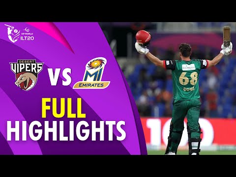 Full Highlights | Desert Vipers vs MI Emirates | Qualifier 1 | DP World ILT20 | M3Y1J