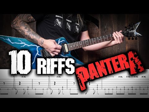 LEARN 10 PANTERA RIFFS TAB