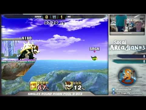 SoCal PM Arcadian #3 - Surgeon vs Nino - Singles Pool 8 - Project M