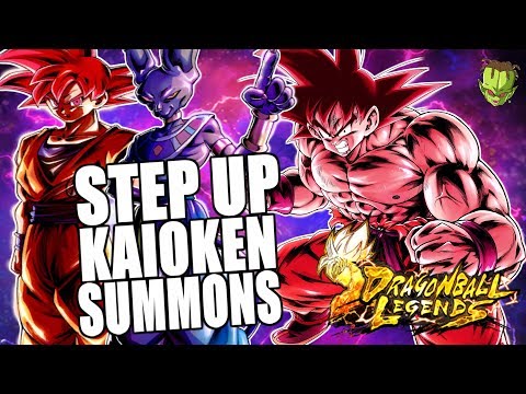 HYPE STEP UP BANNERS SUMMONS pt/1 GOKU KAIOKEN LOVES ME | Dragon Ball Legends en Español Video