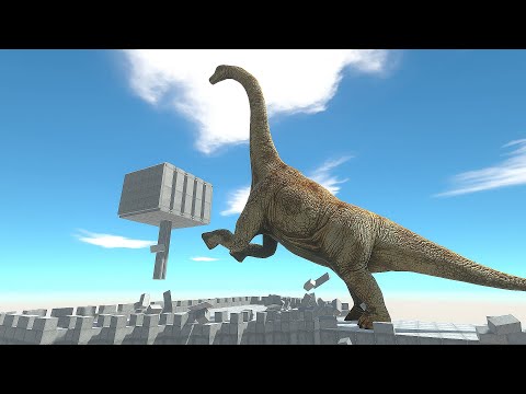 0.2 SCALE Thor Hamme Throws. GHOR HAMMER in the SKY vs ALL UNITS - Animal Revolt Battle Simulator