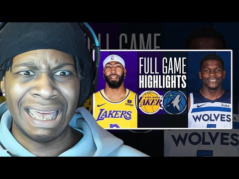LEBRON BIRTHDAY RUINED 😖 Lvgit Reacts To LAKERS at TIMBERWOLVES | FULL HIGHLIGHTS December 30, 2023