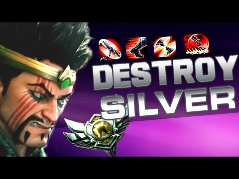 DESTROYING SILVER ELO PLACEMENT MATCH