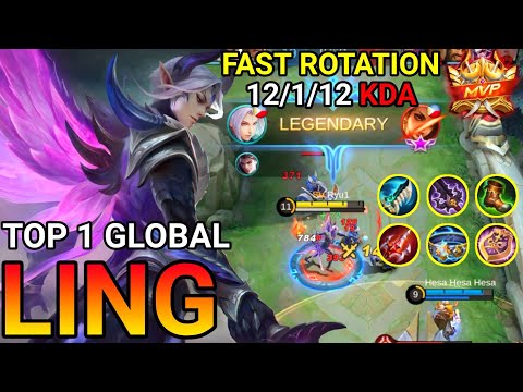 fast rotation!! best build ling 2021 | cara main ling hypercarry 2021 by top 1 global [Ryu1]