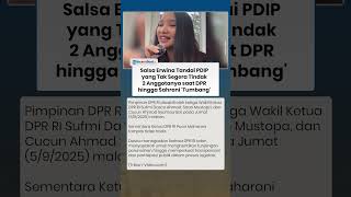 Salsa Erwina Tandai PDIP yang Tak Segera Tindak 2 Anggotanya saat DPR hingga Sahroni 'Tumbang'