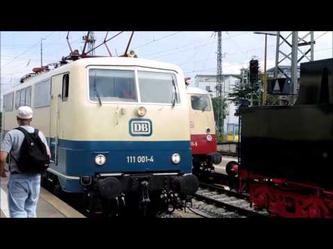 Sommerfest DB Museum Nürnberg mit Adler, TEE Rheingold und 111 001 und Fahrzeugaustellung