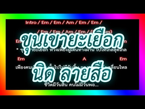 🎸คอร์ดเพลง🎸 ขุนเขายะเยือก - นิด ลายสือ
