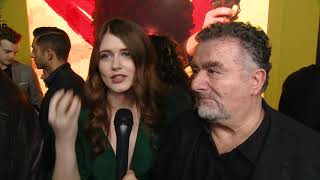 Hunters Premiere - Interview with Saul Rubinek and Hannah Reid Rubinek video